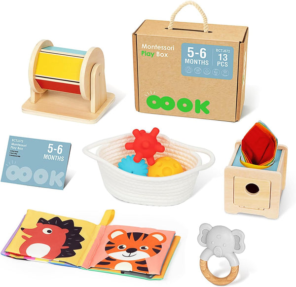 Caja de juego Montessori 5-6meses