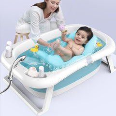 Bañera para bebés plegable con termómetro