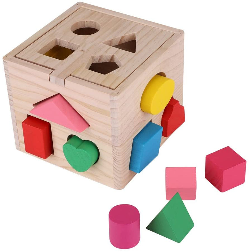 Cubo de madera con formas – Mundo Ginett1