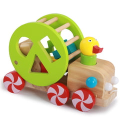 Carrito de madera para bebés